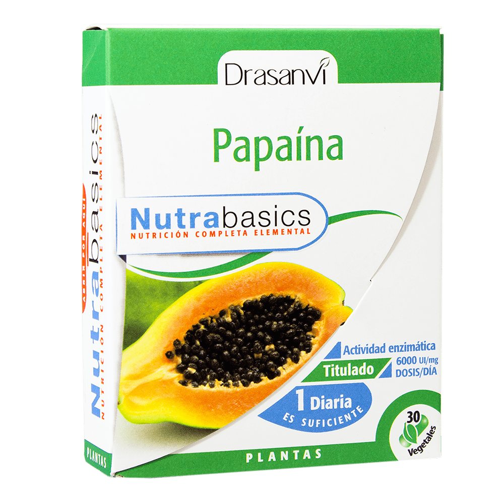 Papaína 30 Cápsulas Nutrabasics