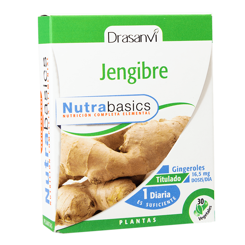 Jengibre 30 Cápsulas Nutrabasics Drasanvi