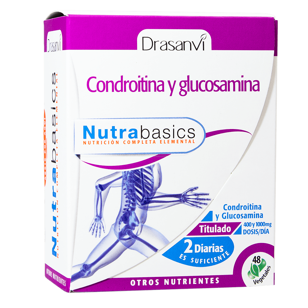 Condroitina y Glucosamina 48 Cápsulas Nutrabasics Drasanvi