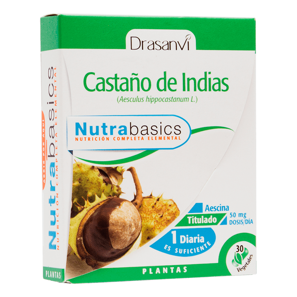 Castaño Indias 30 Cápsulas Nutrabasics Drasanvi