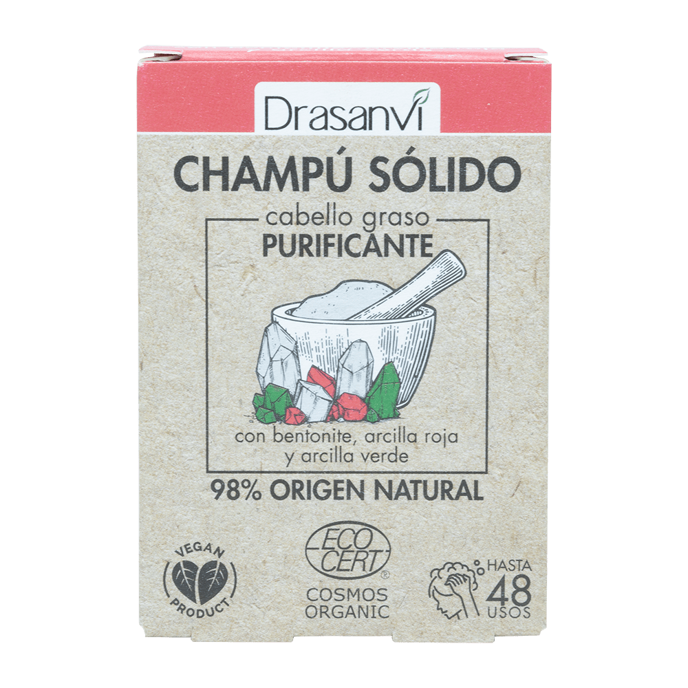Champú Sólido Cabello Graso Cosmos Organic Bio 80 g Drasanvi