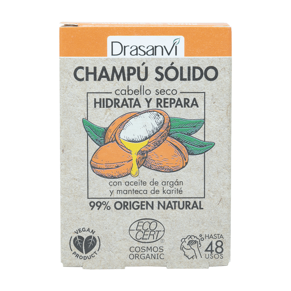 Champú Sólido Cabello Seco Cosmos Organic Bio 80 g Drasanvi