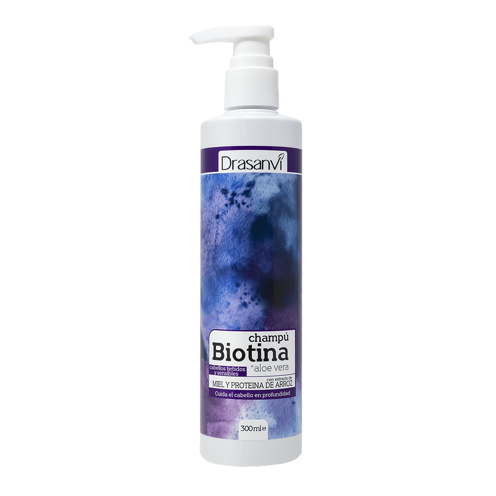 Champú Biotina y Aloe Vera Cabello Teñido y Sensible 300 ml Drasanvi