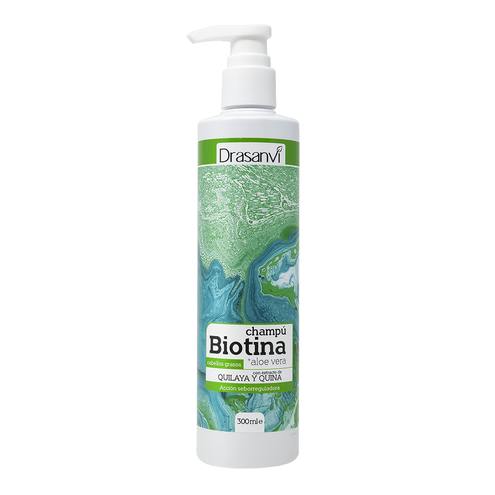 Champú Biotina y Aloe Vera Cabello Graso 300 ml Drasanvi
